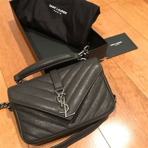 ysl college bag small red|yves saint laurent bag black.